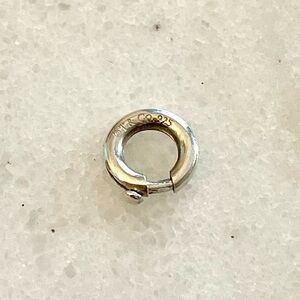 Tiffany vintage Silver Jewelry Clasping link jump ring